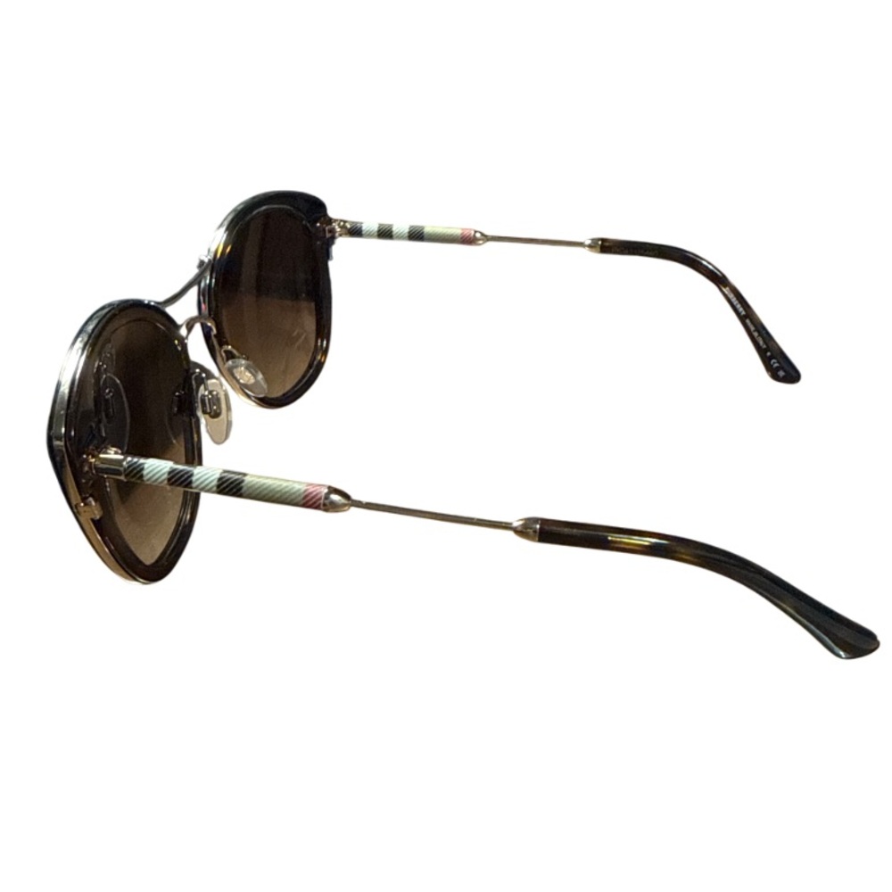 BURBERRY Check Round Sunglasses, 53mm - Picture 8 of 8